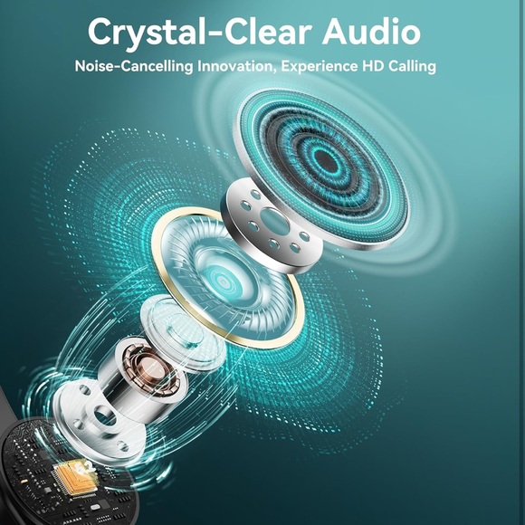 SNIB Single-Ear Wireless Noise Cancellation Bluetooth Headset with USB Dongle - Picture 2 of 7